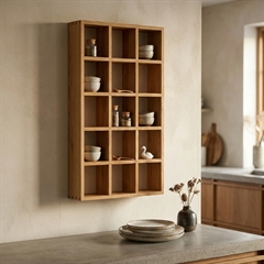 Kophylde med 15 rum i ren egetræ